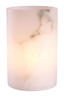 Cylindrical Translucent Alabaster Candle Holder | Eichholtz Mercer | Oroatrade.com