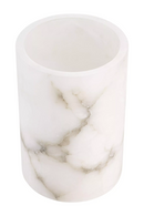 Cylindrical Translucent Alabaster Candle Holder | Eichholtz Mercer | Oroatrade.com