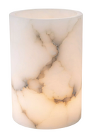 Cylindrical Translucent Alabaster Candle Holder | Eichholtz Mercer | Oroatrade.com