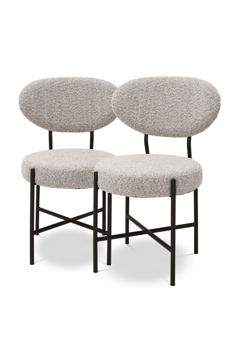 Gray Bouclé Dining Chairs (2) | Eichholtz Vicq  | Oroatrade.com