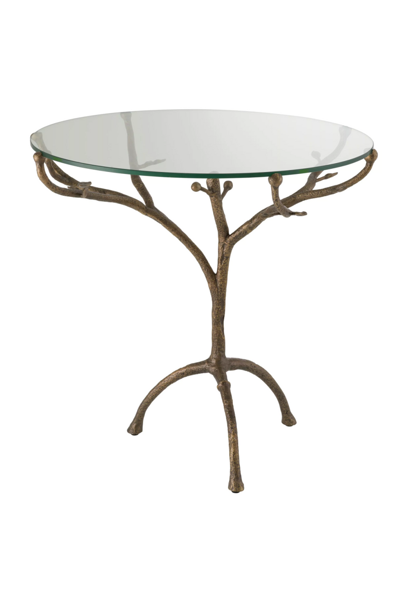 Rustic Tripod Glass Centre Table | Eichholtz Christophe | OROATRADE.com