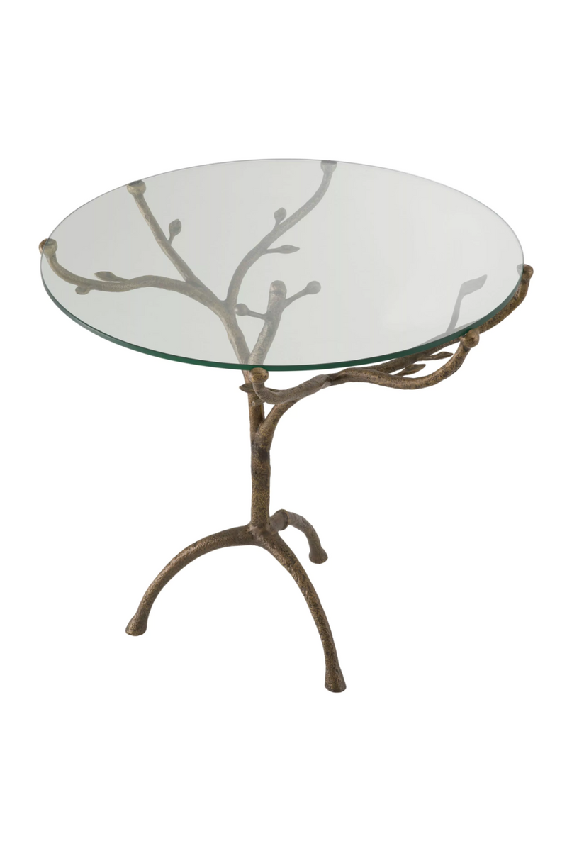 Rustic Tripod Glass Centre Table | Eichholtz Christophe | OROATRADE.com