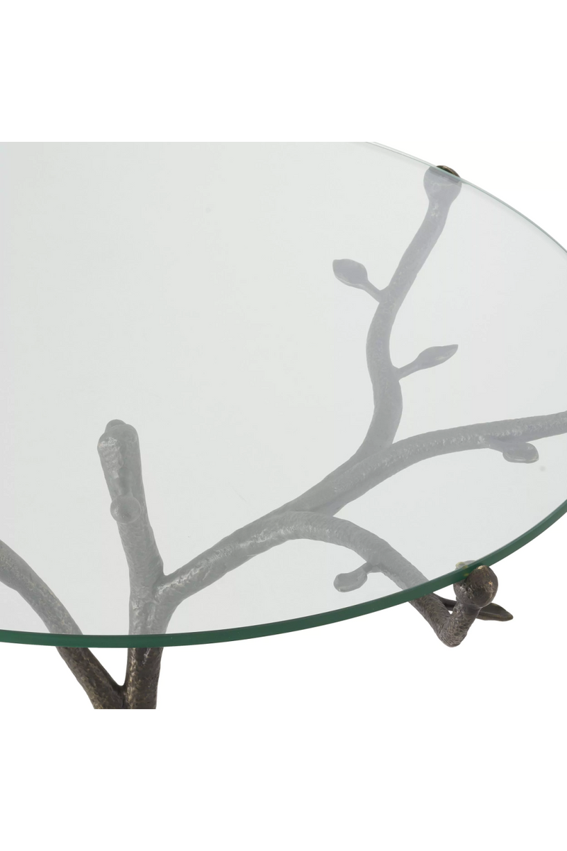 Rustic Tripod Glass Centre Table | Eichholtz Christophe | OROATRADE.com