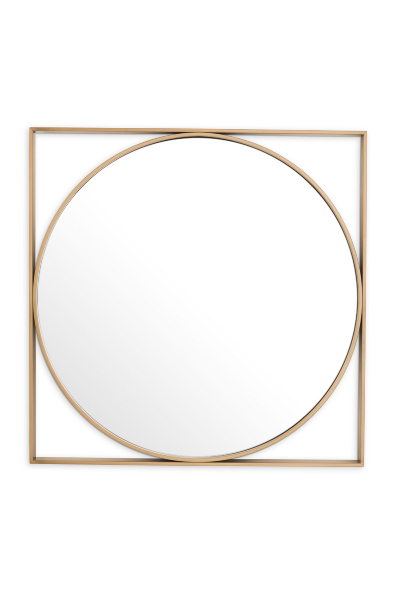 Square Framed Round Mirror | Eichholtz Montauk | OROATRADE.com