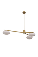 Elliptical White Glass Chandelier | Eichholtz Evergreen | Oroatrade.com