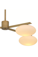 Elliptical White Glass Chandelier | Eichholtz Evergreen | Oroatrade.com