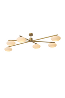 Elliptical White Glass Chandelier | Eichholtz Evergreen | Oroatrade.com