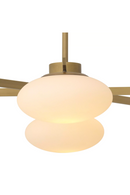 Elliptical White Glass Chandelier | Eichholtz Evergreen | Oroatrade.com