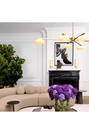 Elliptical White Glass Chandelier | Eichholtz Evergreen | Oroatrade.com