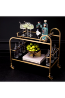 Modern Brushed Brass Trolley | Eichholtz Montreuil | Oroatrade.com