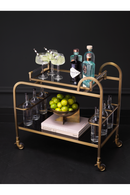 Modern Brushed Brass Trolley | Eichholtz Montreuil | Oroatrade.com