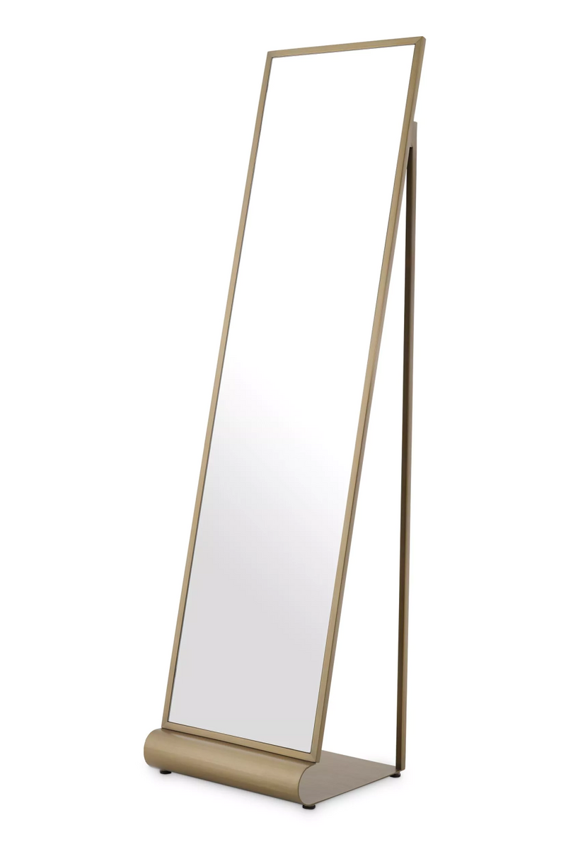 Rectangular Brass Floor Mirror | Eichholtz Panorama | Oroatrade.com