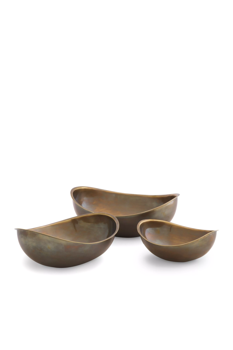 Vintage Brass Bowl Set (3) | Eichholtz Sena | Oroatrade.com
