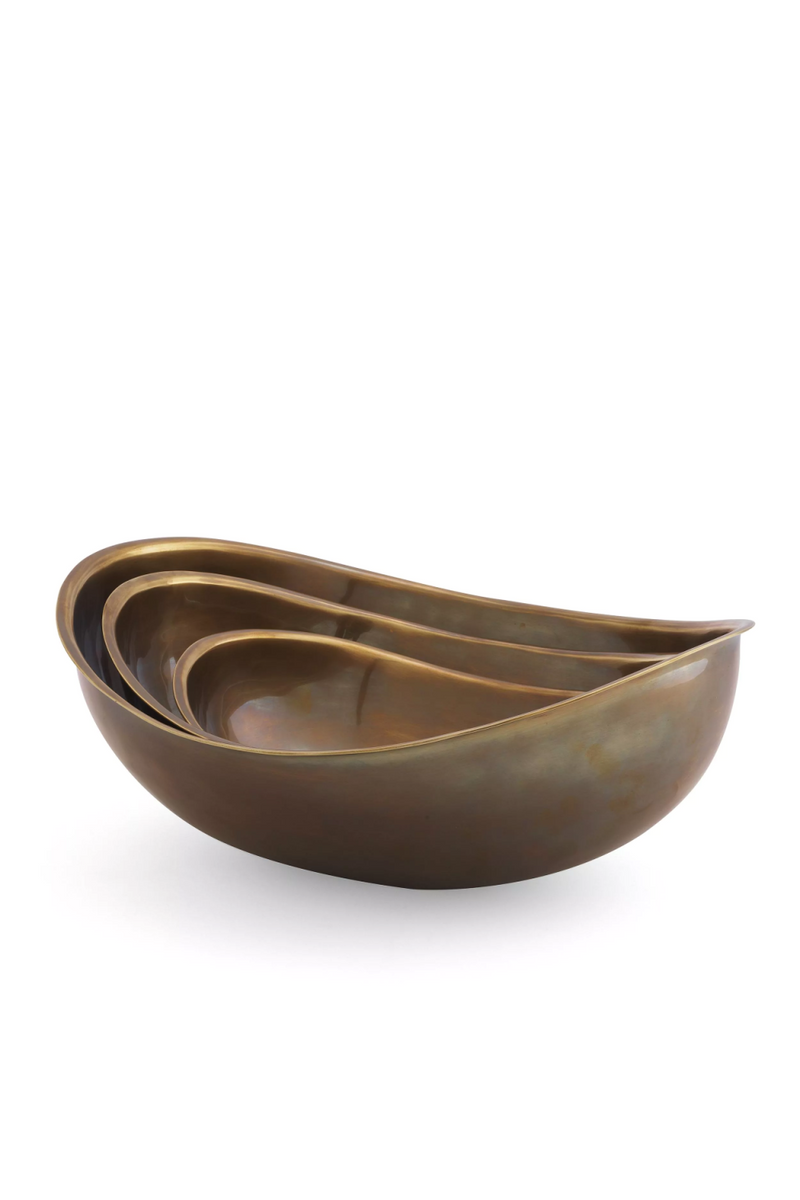 Vintage Brass Bowl Set (3) | Eichholtz Sena | Oroatrade.com