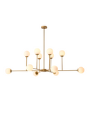 White Glass Orbs Chandelier | Eichholtz Aram | Oroatrade.com