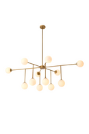 White Glass Orbs Chandelier | Eichholtz Aram | Oroatrade.com