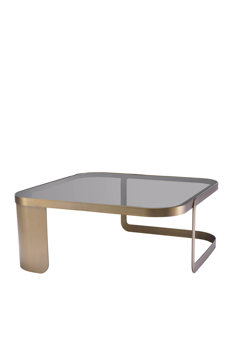 Architectural Brass Framed Coffee Table | Eichholtz Numa | OROATRADE.com