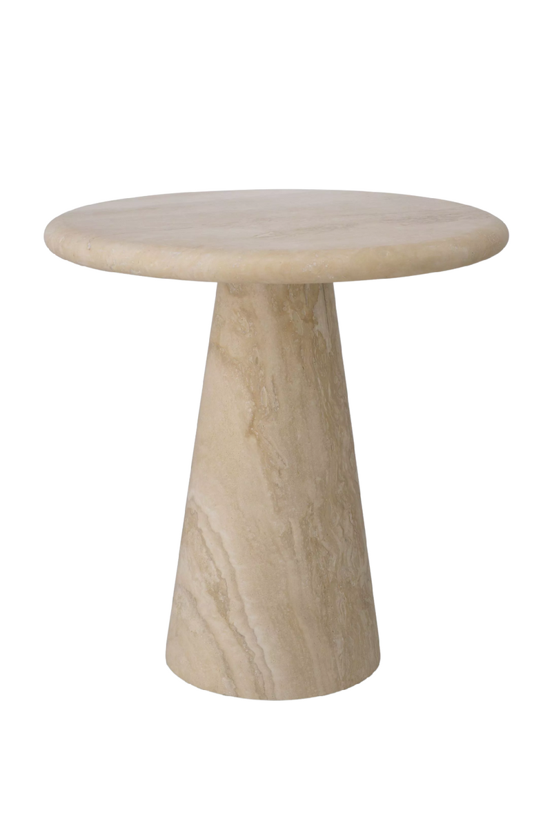 Natural Limestone Pedestal Side Table | Eichholtz Adriana | OROA TRADE