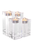 Crystal Tealight Holder Set (4) | Eichholtz Giancarlo | Oroatrade.com