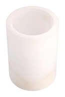 Cylindrical Translucent Alabaster Candle Holder | Eichholtz Mercer | Oroatrade.com
