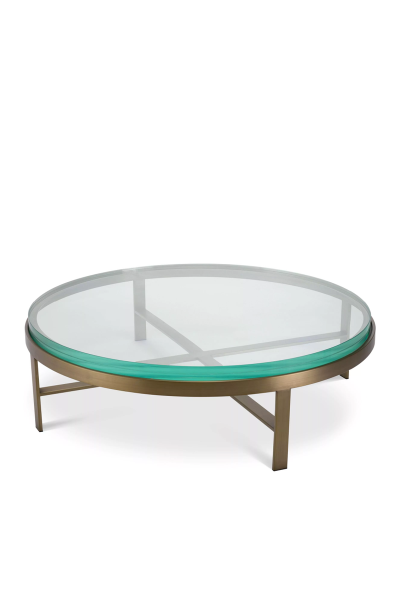 Round Clear Glass Coffee Table | Eichholtz Hoxton | Oroatrade.com