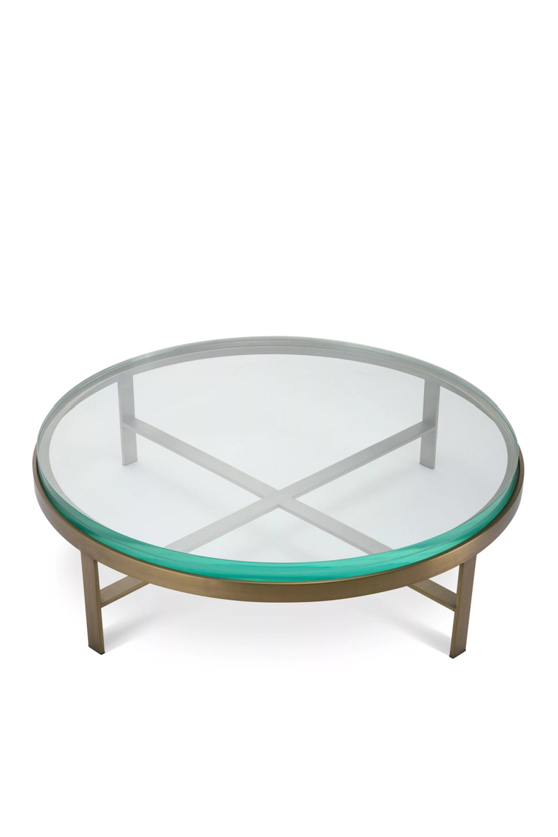 Round Clear Glass Coffee Table | Eichholtz Hoxton | Oroatrade.com