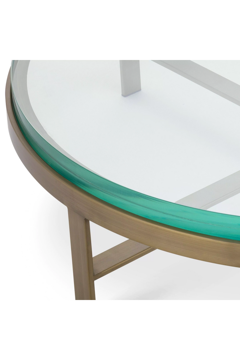 Round Clear Glass Coffee Table | Eichholtz Hoxton | Oroatrade.com