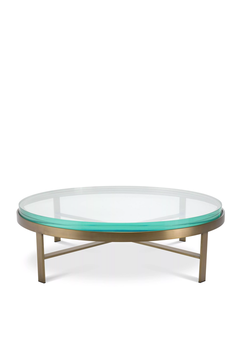 Round Clear Glass Coffee Table | Eichholtz Hoxton | Oroatrade.com