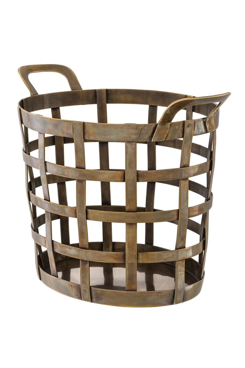 Vintage Brass Basket | Eichholtz Vreeland | Oroatrade.com