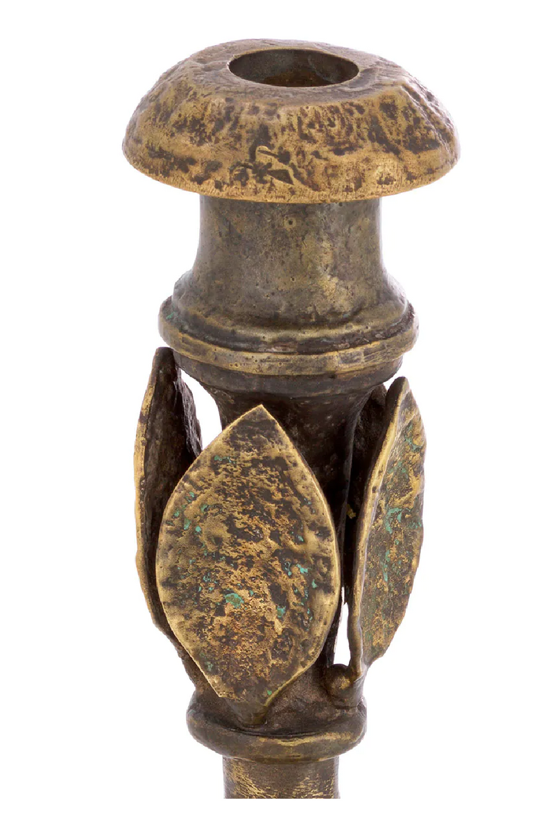 Antique Brass Candle Holder S | Eichholtz Santoro | Oroatrade.com