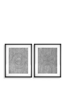 Monochrome Lines Art Prints (2) | Eichholtz Cedar Grooves | Oroatrade