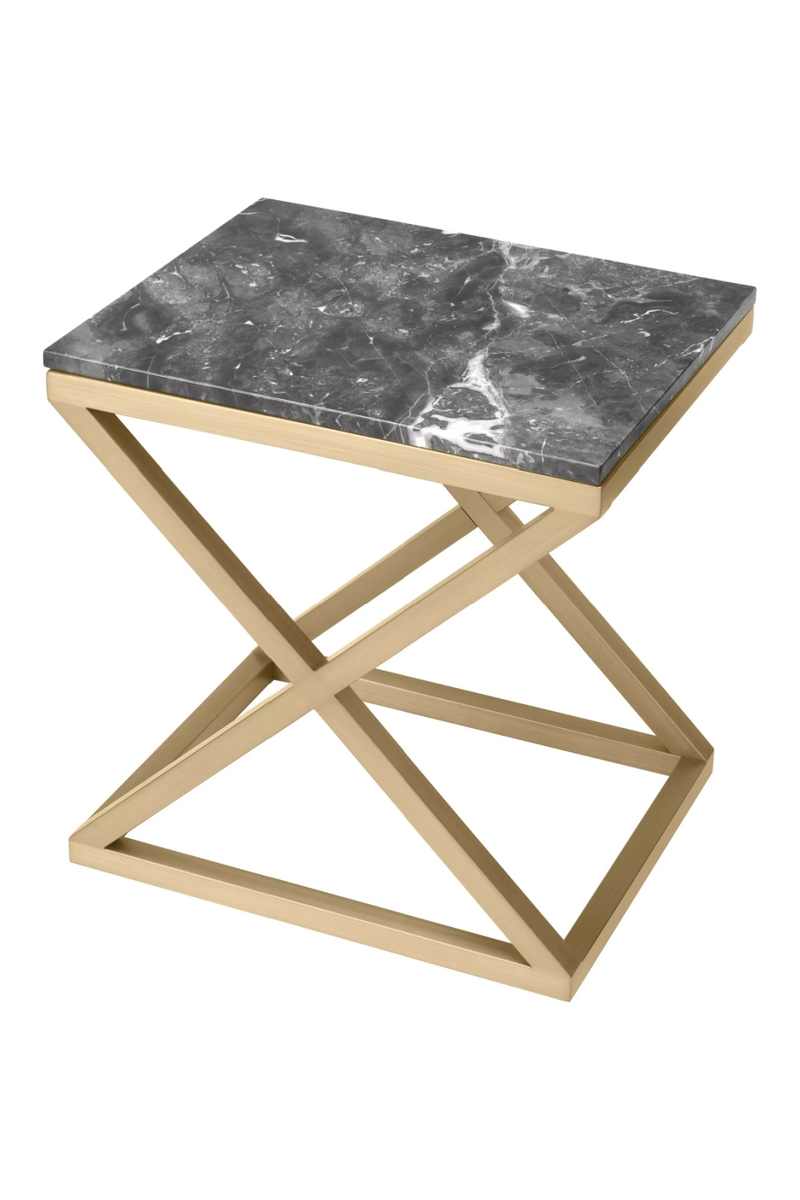 Contemporary Marble Side Table | Eichholtz Criss Cross | Oroatrade.com