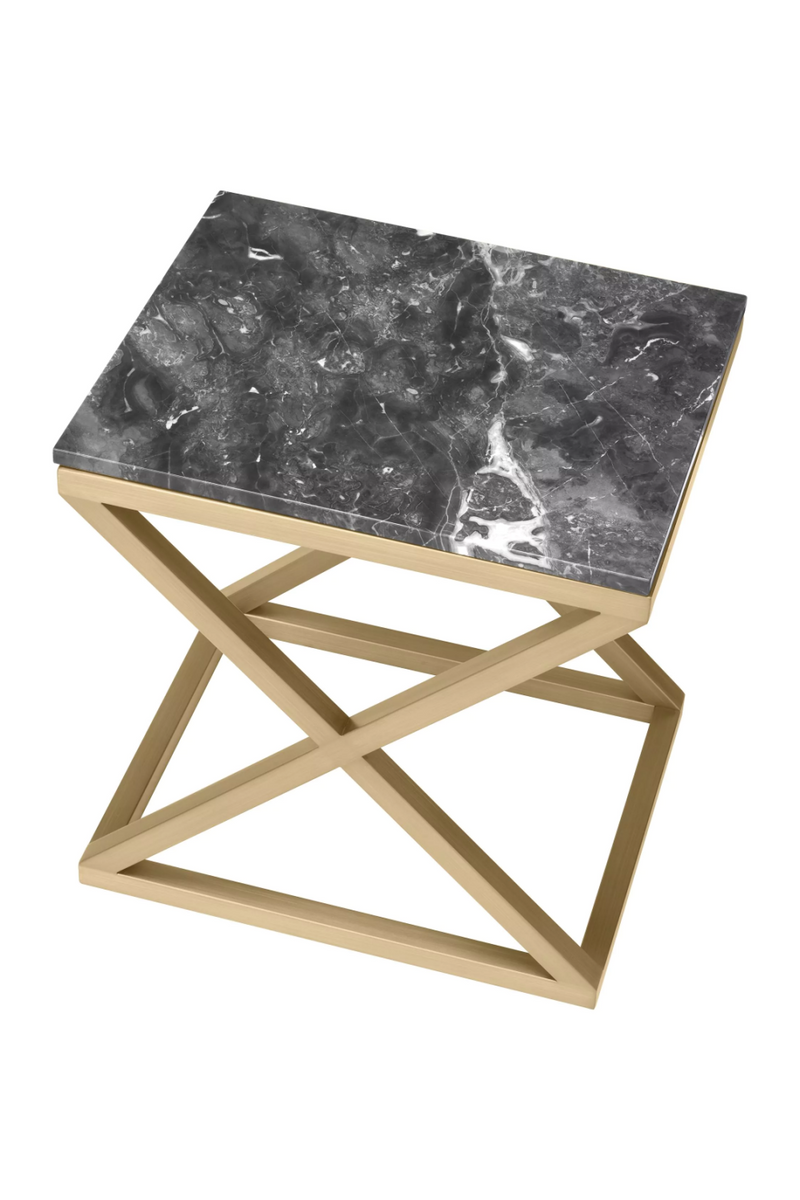 Contemporary Marble Side Table | Eichholtz Criss Cross | Oroatrade.com