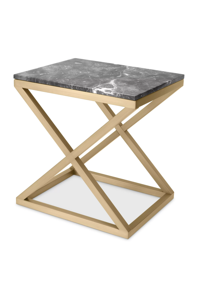 Contemporary Marble Side Table | Eichholtz Criss Cross | Oroatrade.com