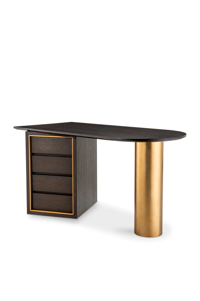 Brown Oak Contemporary Desk | Eichholtz Del Rio | Oroatrade.com