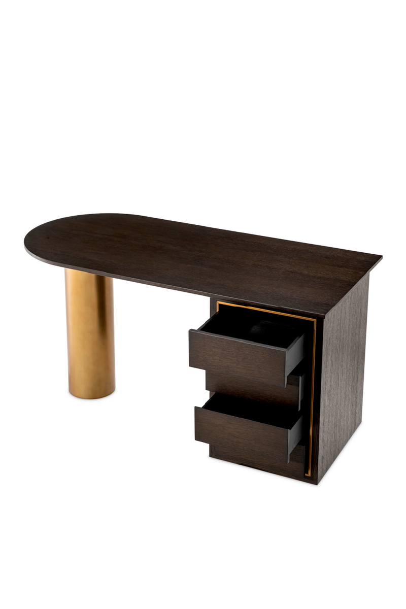 Brown Oak Contemporary Desk | Eichholtz Del Rio | Oroatrade.com