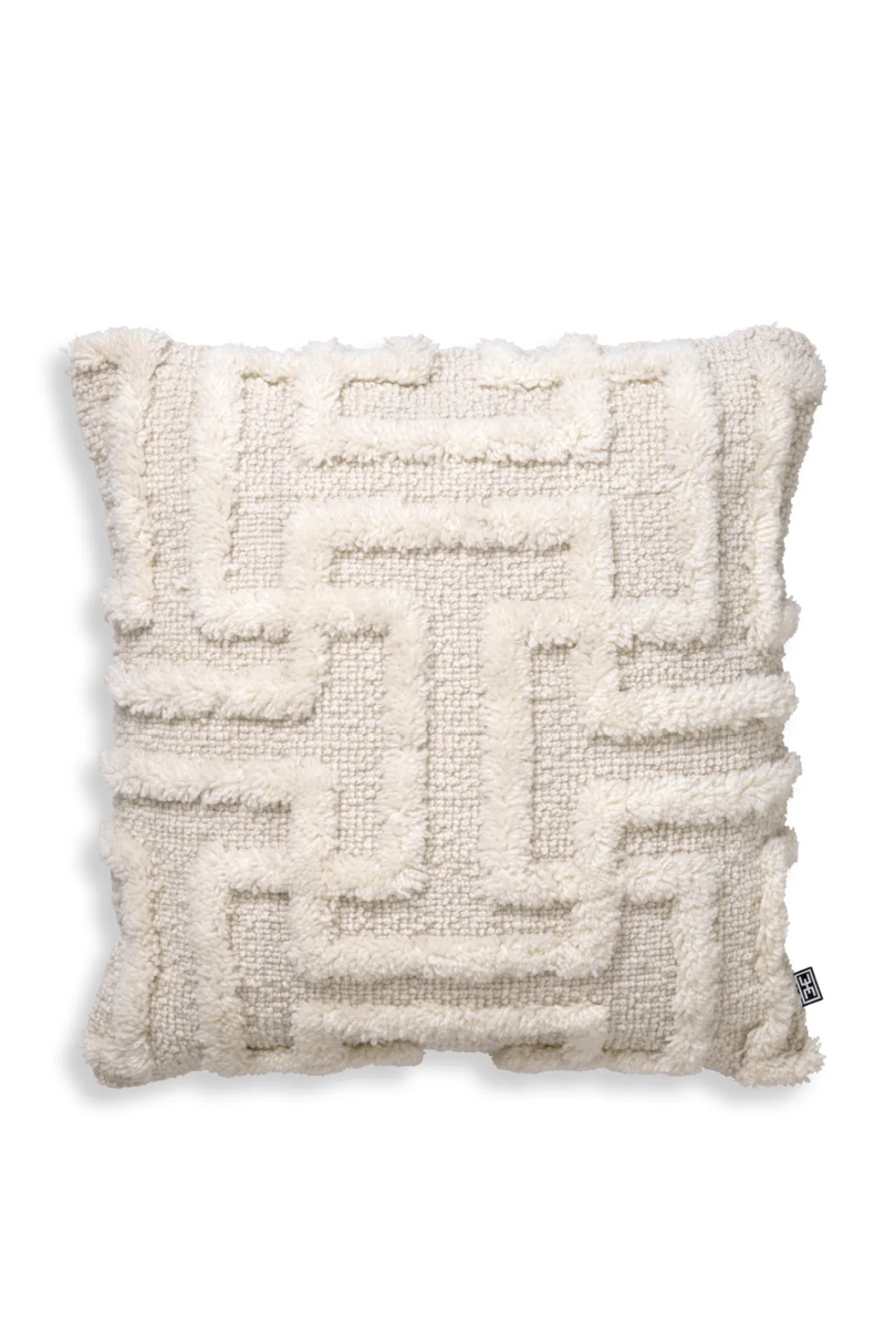 Maze Patterned Wool Cushion | Eichholtz Amphion | Oroatrade.com