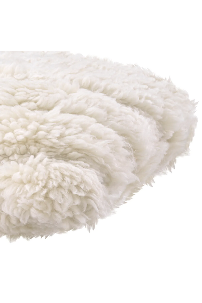 White Hand-Tufted Wool Cushion S | Eichholtz Andres | Oroatrade.com