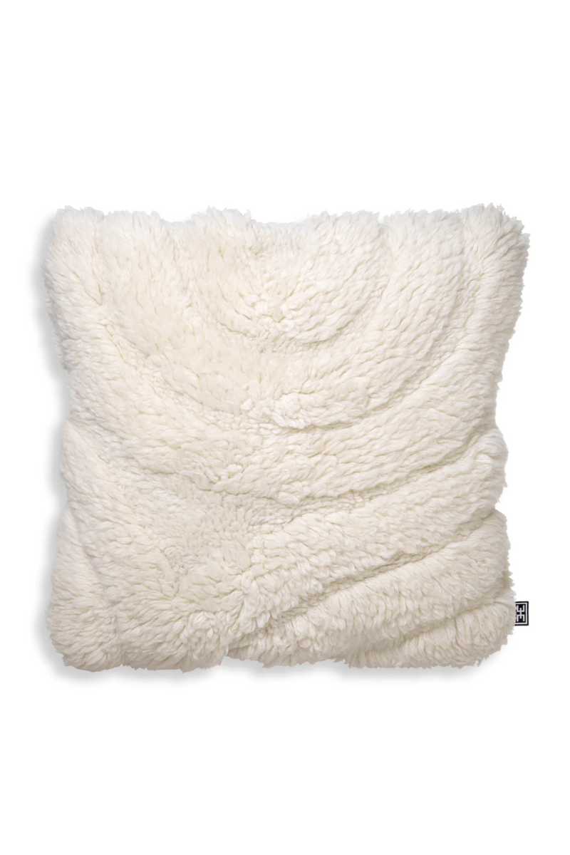 White Wool Cushion L | Eichholtz Andres | Oroatrade.com