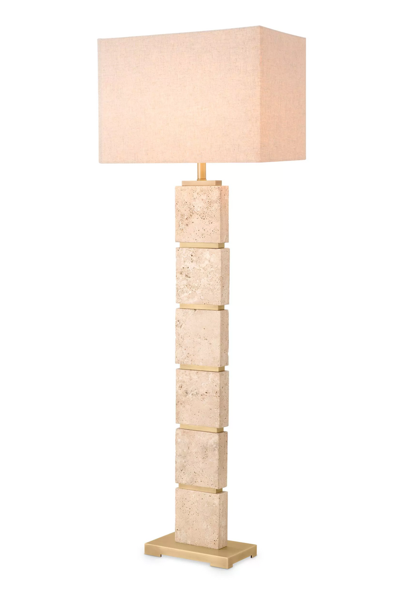 Contemporary Travertine Floor Lamp | Eichholtz Newton | Oroatrade.com
