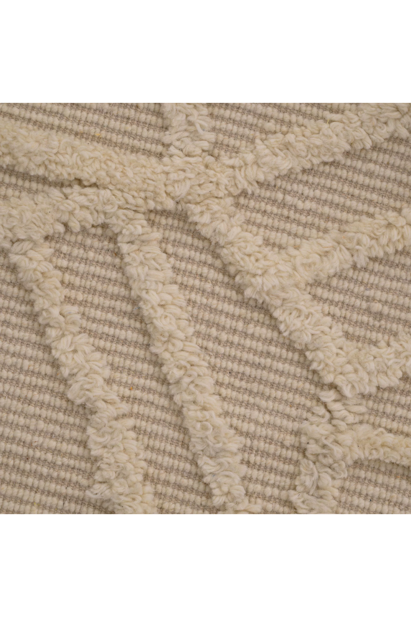 Cream Handwoven Wool Carpet | Eichholtz San Juan | Oroatrade.com