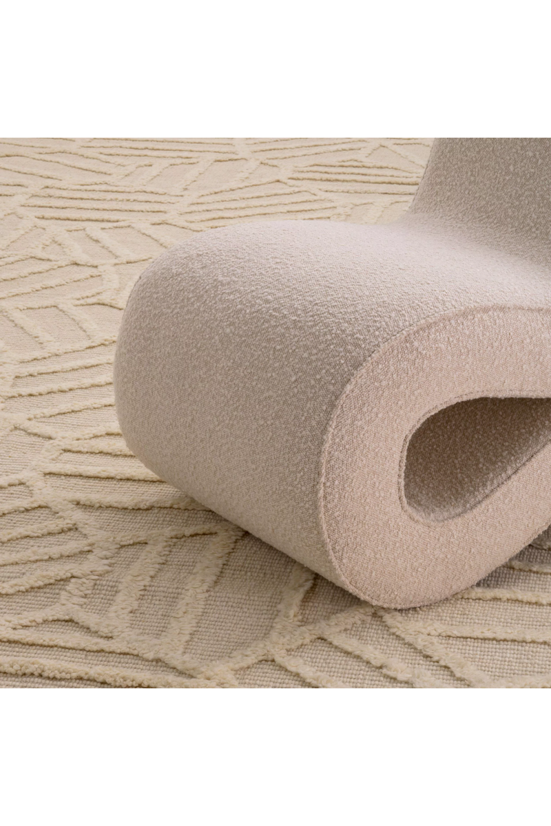 Cream Handwoven Wool Carpet | Eichholtz San Juan | Oroatrade.com