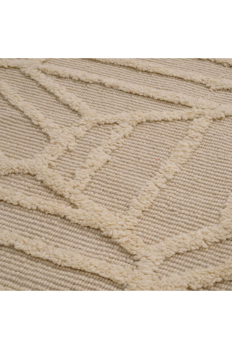 Cream Handwoven Wool Carpet | Eichholtz San Juan | Oroatrade.com