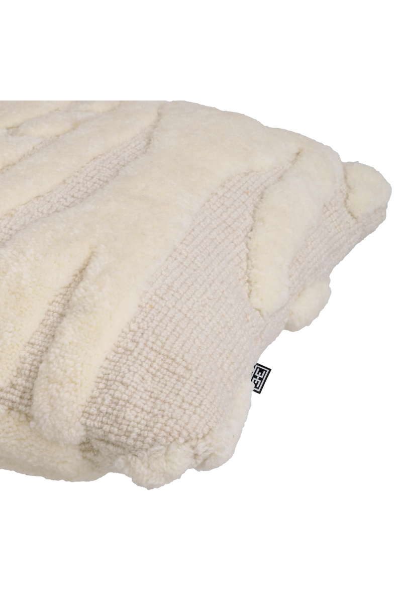 White Woven Wool Cushion | Eichholtz Zenon | Oroatrade.com