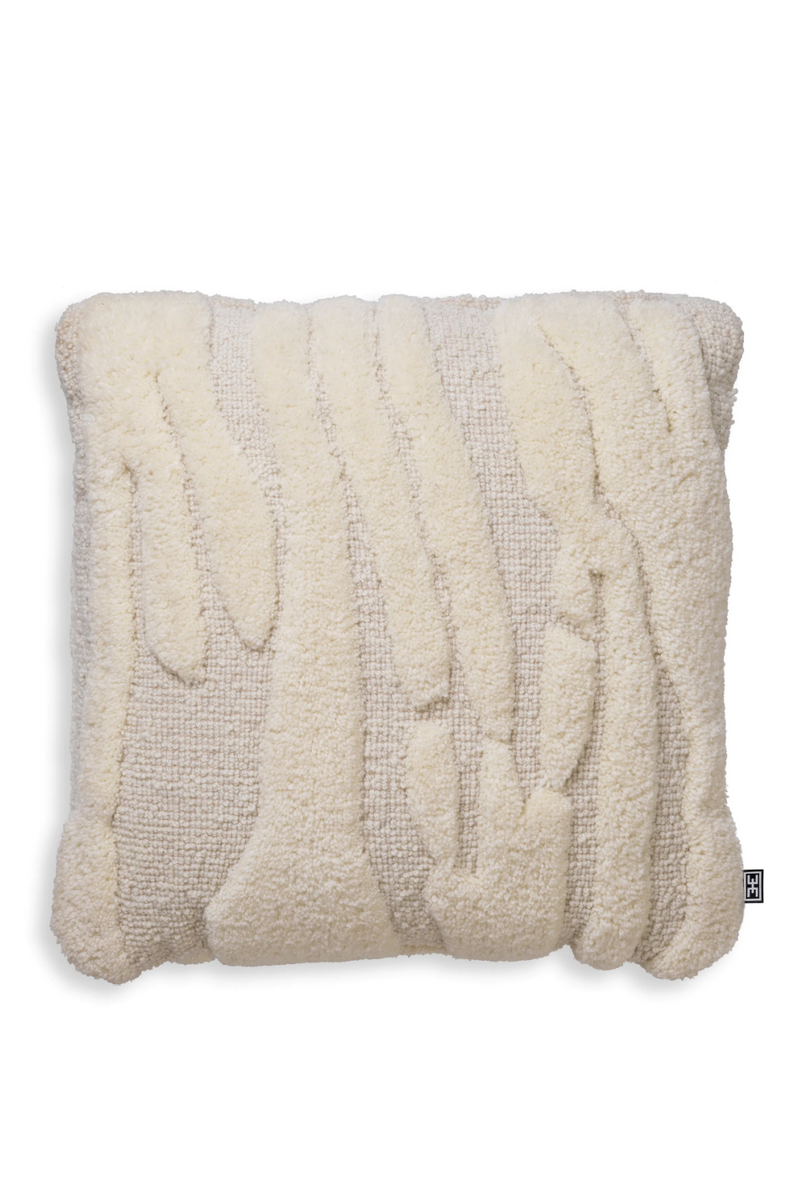 White Woven Wool Cushion | Eichholtz Zenon | Oroatrade.com