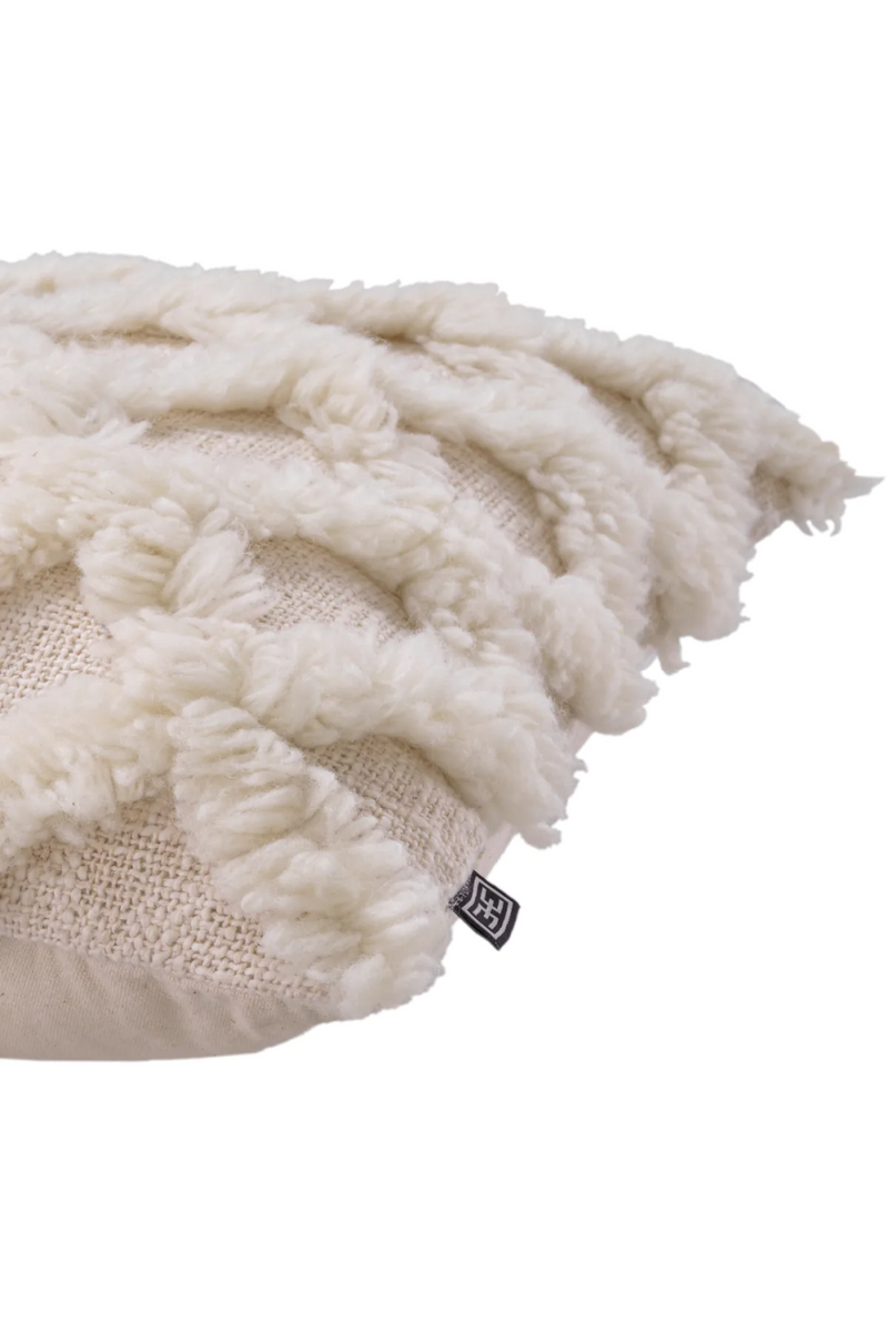 Contemporary White Wool Cushion | Eichholtz Arsenio | Oroatrade.com