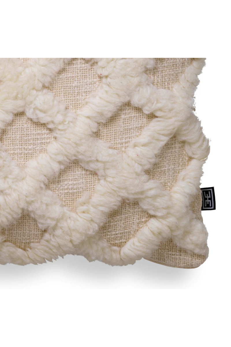 Contemporary White Wool Cushion | Eichholtz Arsenio | Oroatrade.com