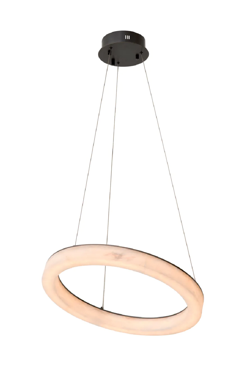 Round Alabaster Chandelier | Eichholtz Gallen | Oroatrade.com