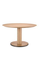 Round Oak Pedestal Dining Table | Eichholtz Astro | Oroatrade.com