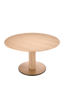 Round Oak Pedestal Dining Table | Eichholtz Astro | Oroatrade.com